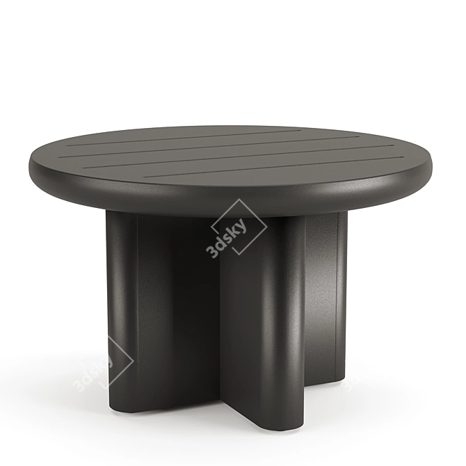 RH PALMA Aluminum Side Table 3D model image 1