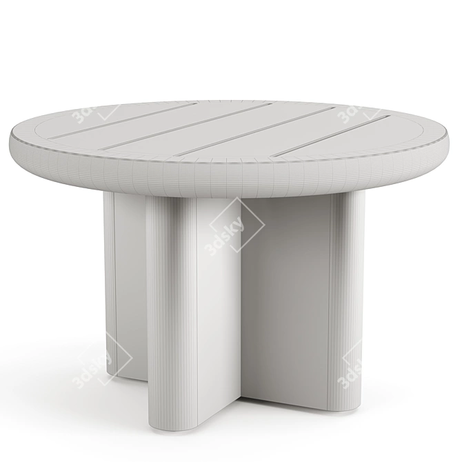 RH PALMA Aluminum Side Table 3D model image 3