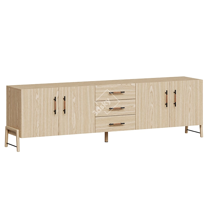  WEST ELM | Magnolia Media TV Console 3D model image 2