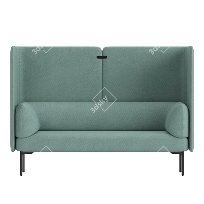 Haworth Cabana 2-Seater Modular Sofa 3D model image 6