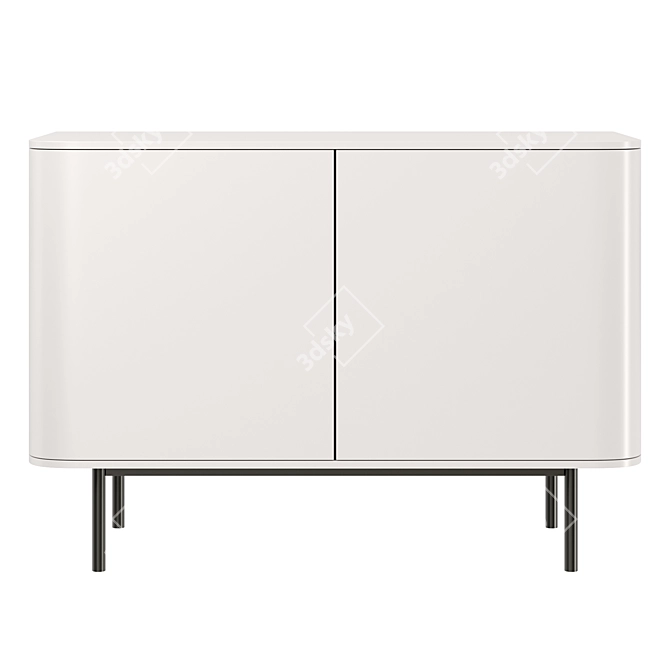 Modern Scandinavian style sideboard, 1060mm 3D model image 3