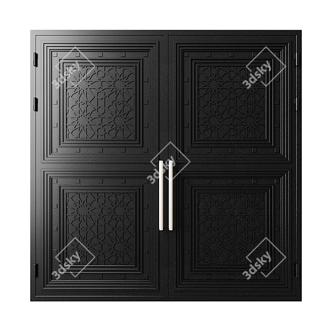 Corona Render Gate 023 Black 3D model image 3