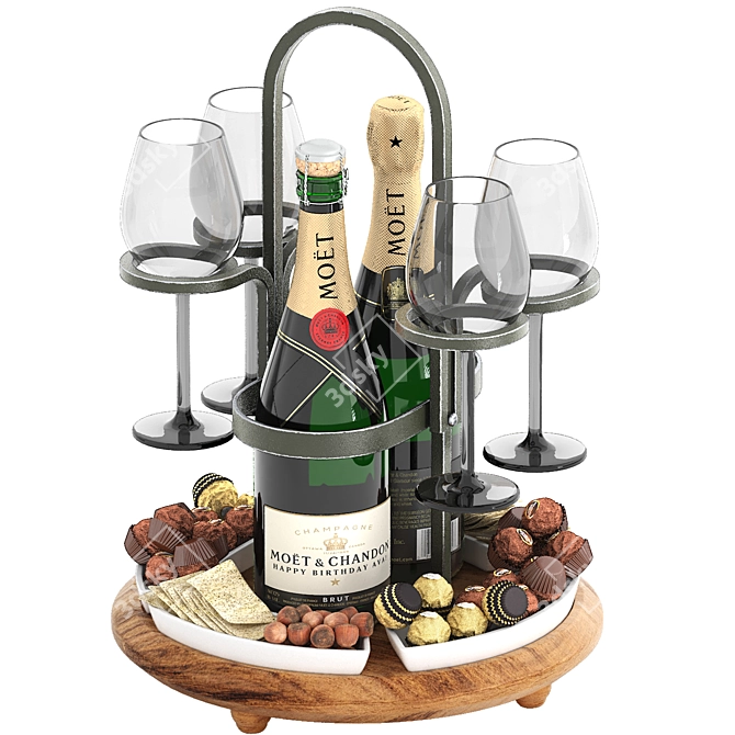 Weston Wine Caddy 3D Model 3D model image 1