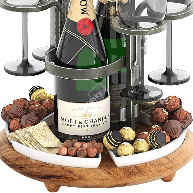 Weston Wine Caddy 3D Model 3D model image 3