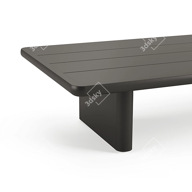 RH Palma Rectangular Aluminum Coffee Table 3D model image 4