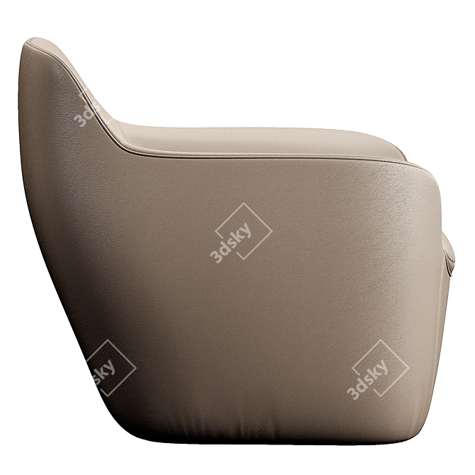 Stylish Bonaldo Kitai Chair 3D model image 4