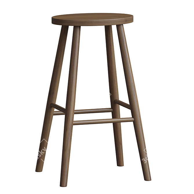 Elegant Helens Stool by Devol 3D model image 1