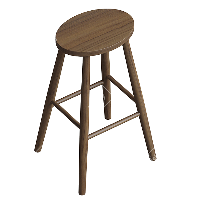 Elegant Helens Stool by Devol 3D model image 3