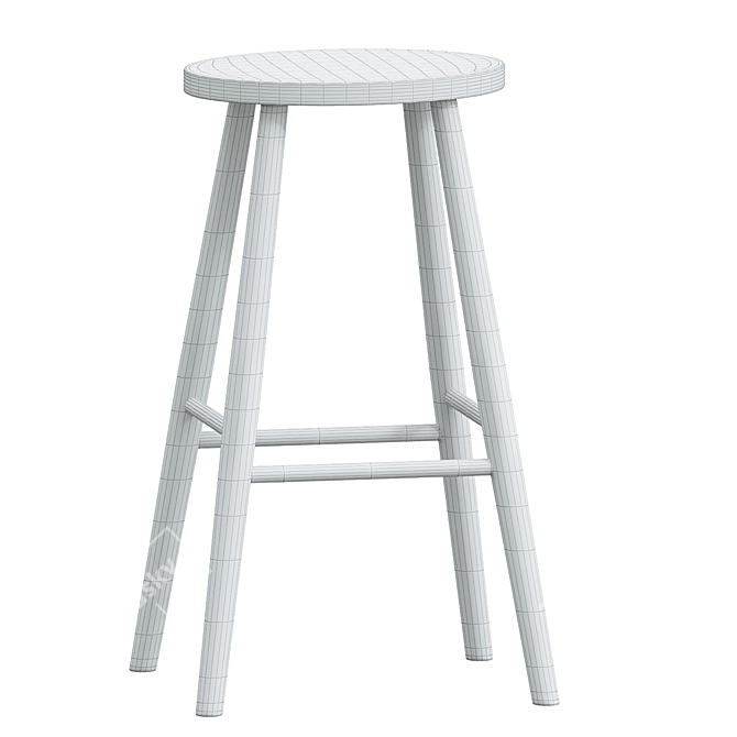 Elegant Helens Stool by Devol 3D model image 4