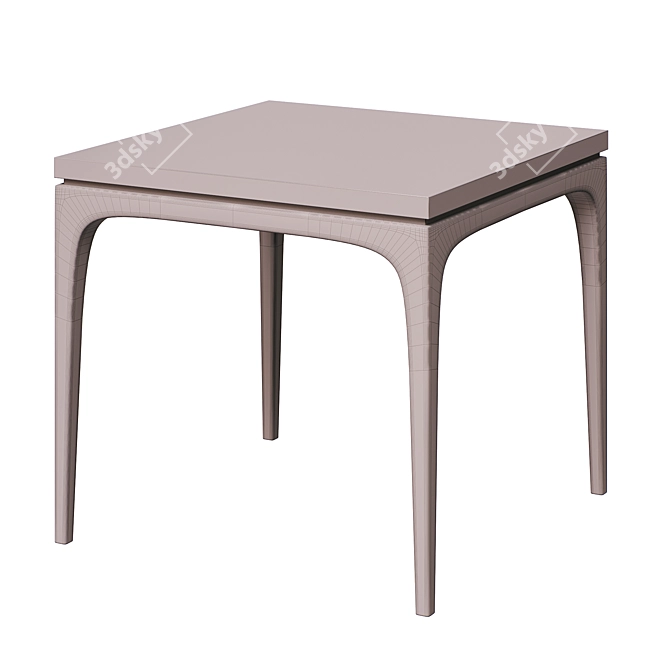 Bondi Square Side Table Resort 3D model image 4