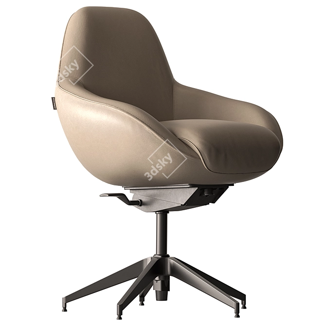 Elegant Roche Bobois Desk Chair 3D model image 3