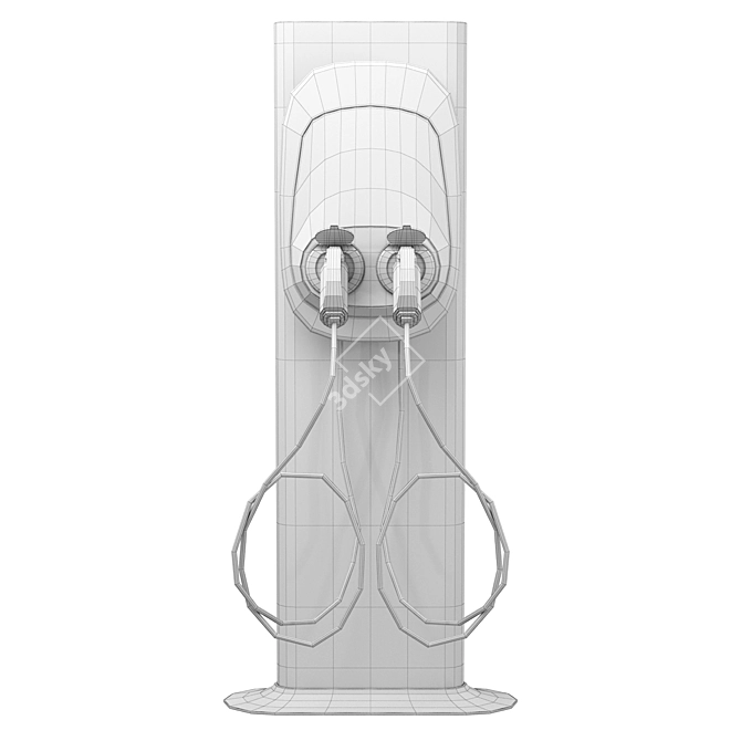 FastCharge Nano Wallbox: Eco-Friendly EV Charging 3D model image 2