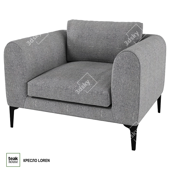 Modern Elegance: LOREN Armchair 3D model image 1