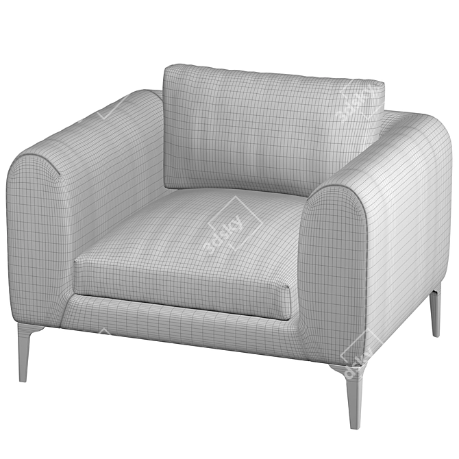 Modern Elegance: LOREN Armchair 3D model image 2