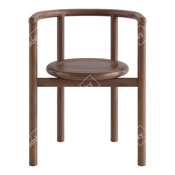 Elegant Layla Chair by JD Lee 3D model image 2