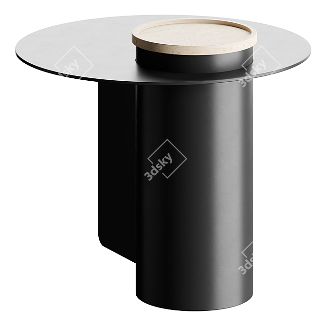 Modern D2 Side Table 3D model image 2