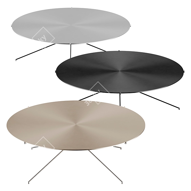 Elegant Coffee Table OX 3D model image 3