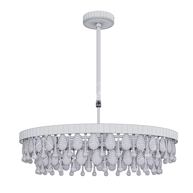 Sophie Crystal Chandelier Eurosvet 60165 3D model image 2