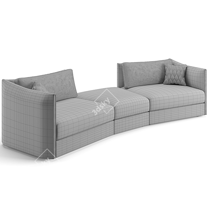 Elegant Trussardi Casa Maryl Sofa 3D model image 5