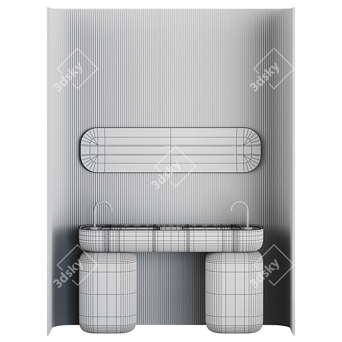 Modern Minimalist Vanity Set:UIControl Your Space 3D model image 10