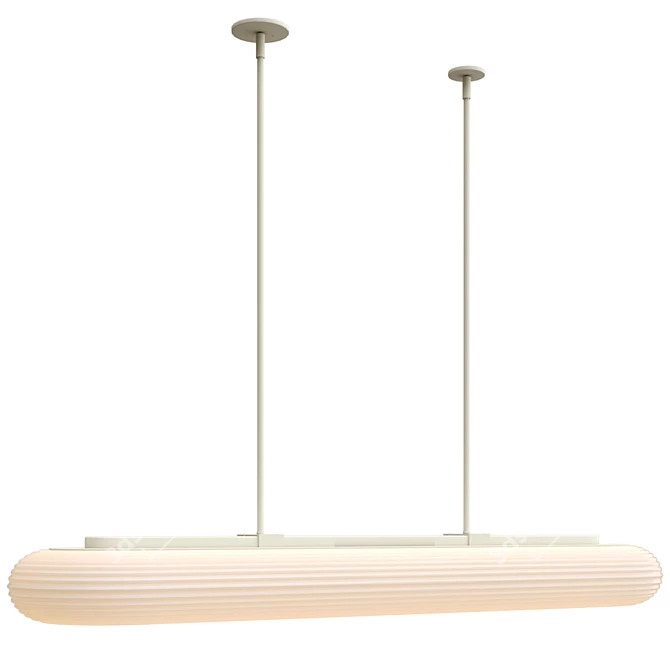 Sleek Nordic Design Wall Lamp 3D model image 3