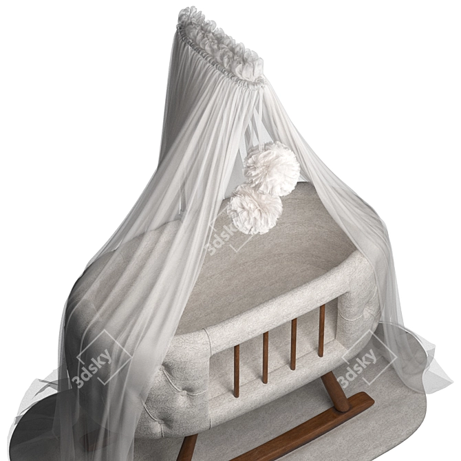 Canopy Children's Bed 3D Model 3D model image 4