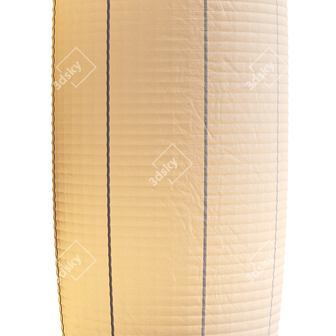 Contemporary Metal Round Base Floor Lamp 3D model image 4