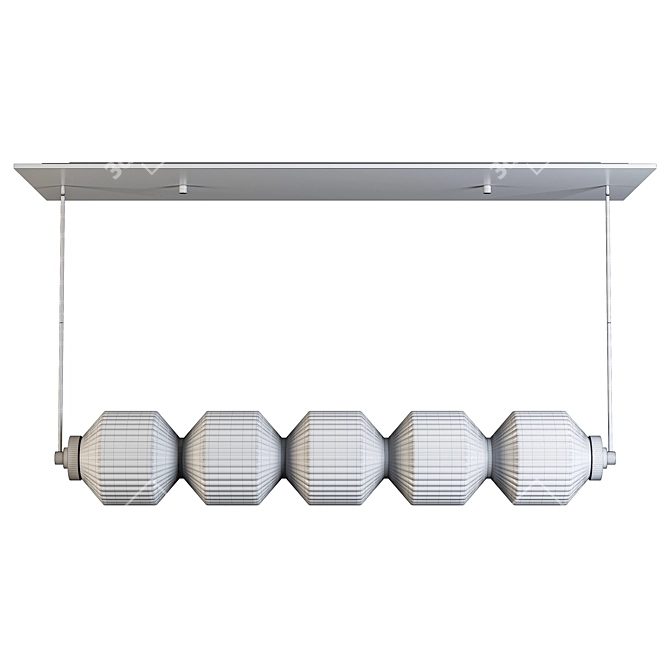 Elegance Defined: Reign Linear Chandelier 3D model image 5