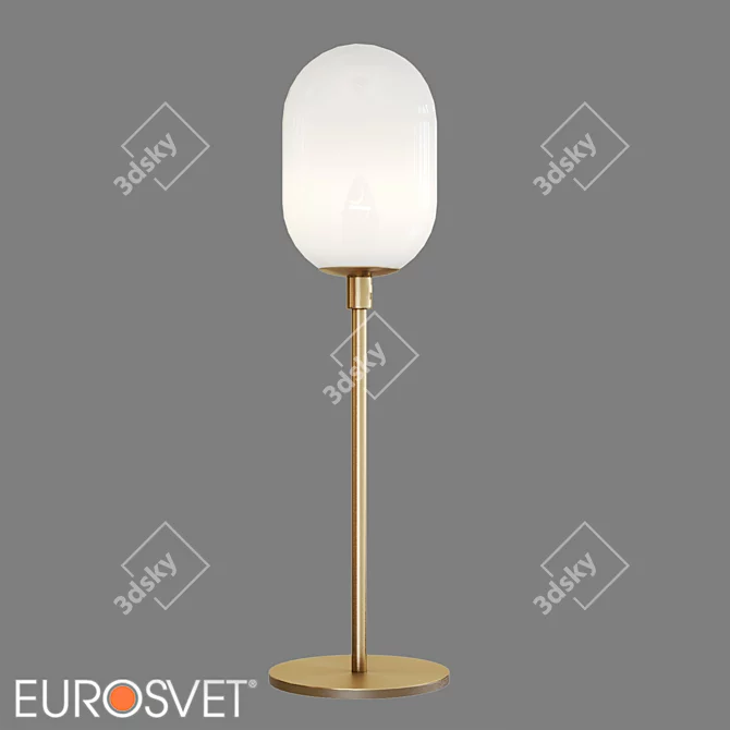 Loona Table Lamp with Glass Shade 3D model image 1