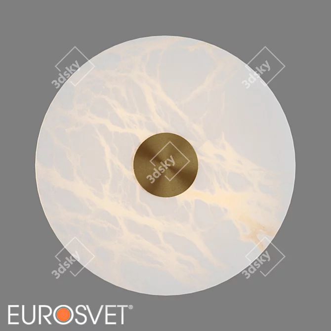 Marble LED Wall Light Eurosvet Thasos 3D model image 2