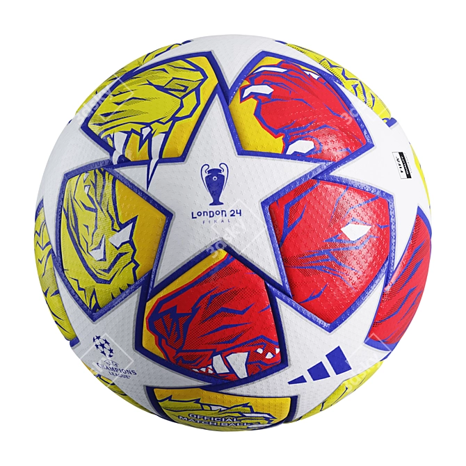 Adidas 2024 Champions League Ball 3D model image 1