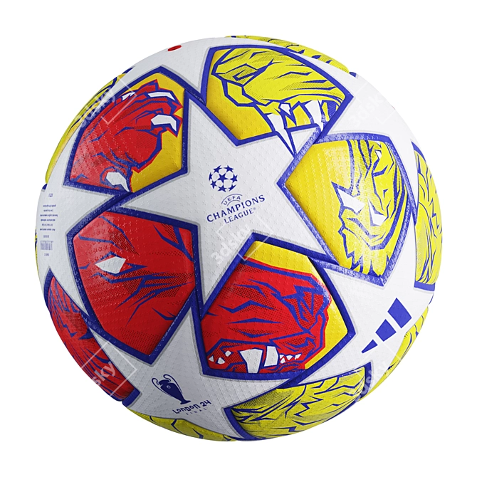 Adidas 2024 Champions League Ball 3D model image 3