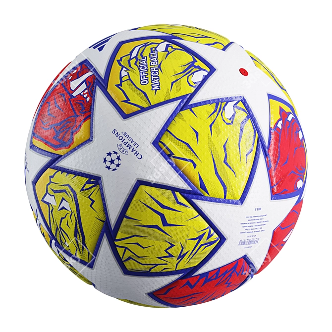 Adidas 2024 Champions League Ball 3D model image 4