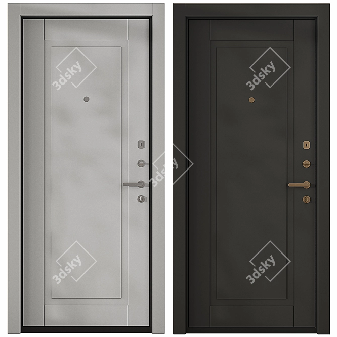 Prime Decor Panel Guardian Door 3D model image 3