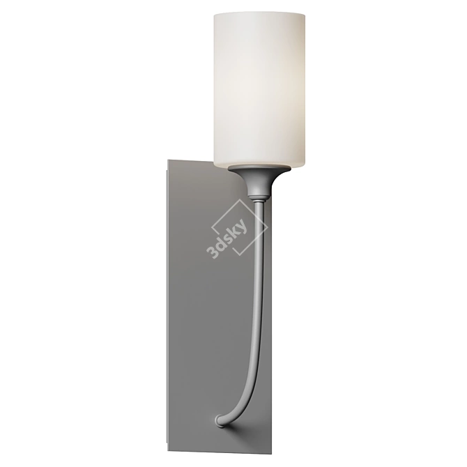 Elegant Rectangular Celeste Wall Sconce 3D model image 2