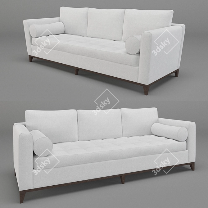 Elegant A.Rudin Sofa 3D model image 1