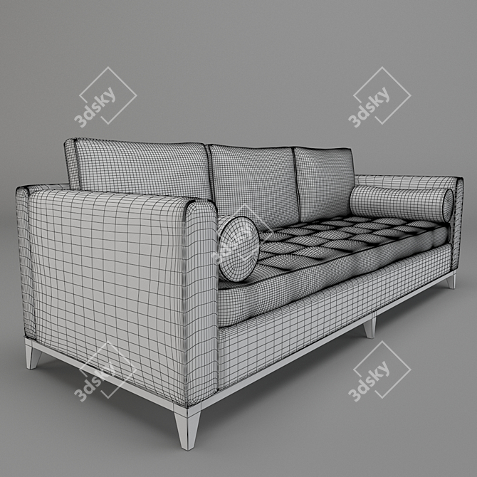 Elegant A.Rudin Sofa 3D model image 4