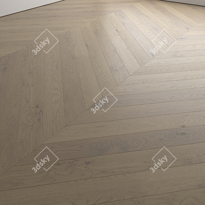 Premium Wood Floor Set 3D Model 3D model image 4