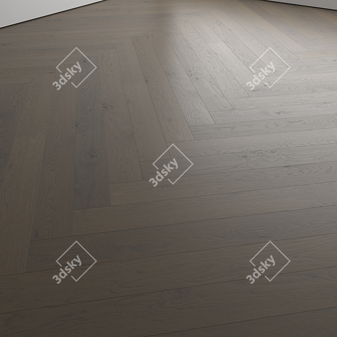 Premium Wood Floor Set 3D Model 3D model image 6