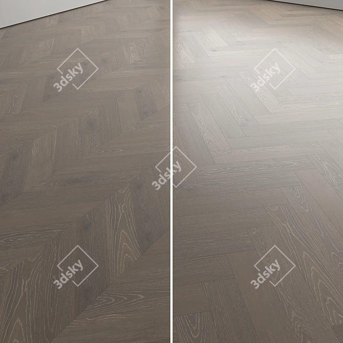 High-Quality Wood Floor Set 3D model image 5