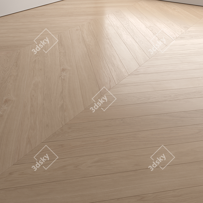 Modern Wood Floor Set Collection 3D model image 3