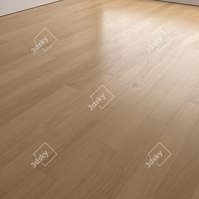 Modern Wood Floor Set Collection 3D model image 4