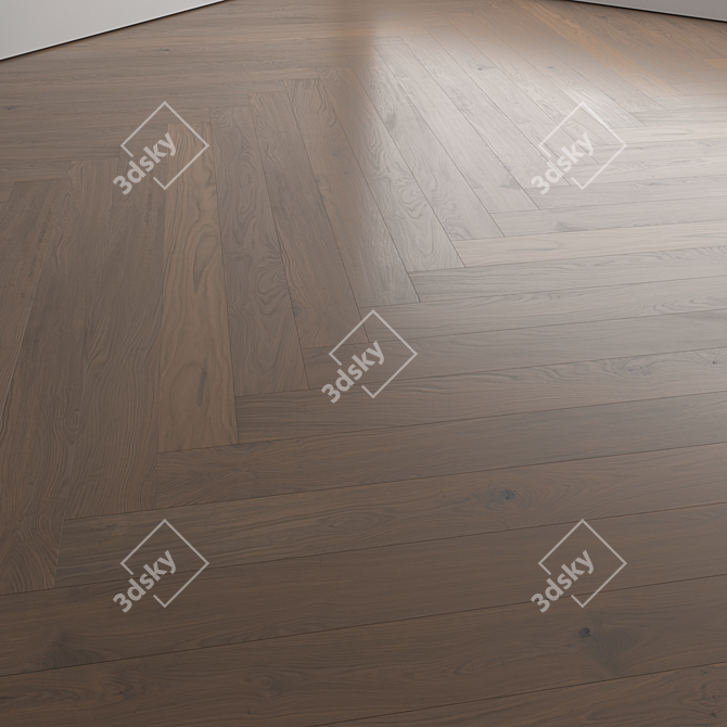 High-Quality 3D Wood Floor Set 3D model image 6