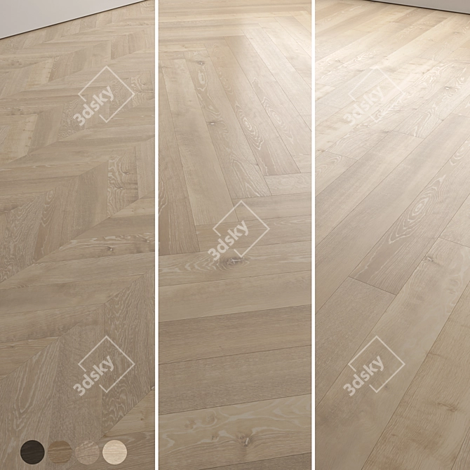 Premium 3D Wood Floor Design 3D model image 1