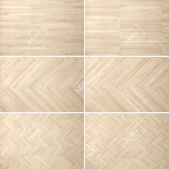 Premium 3D Wood Floor Design 3D model image 2