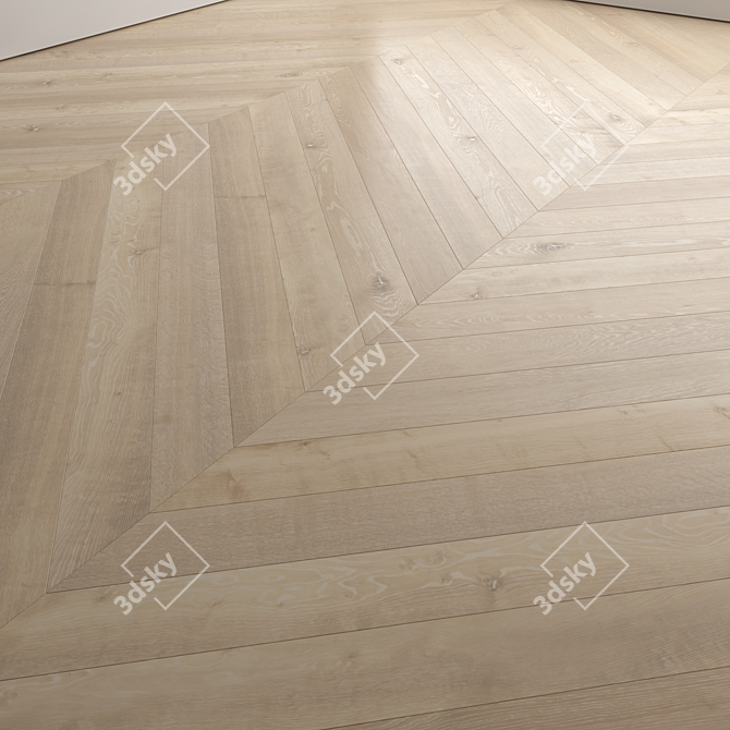 Premium 3D Wood Floor Design 3D model image 3