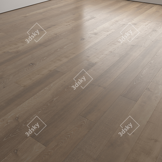 Premium 3D Wood Floor Design 3D model image 4