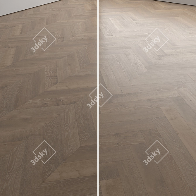 Premium 3D Wood Floor Design 3D model image 5