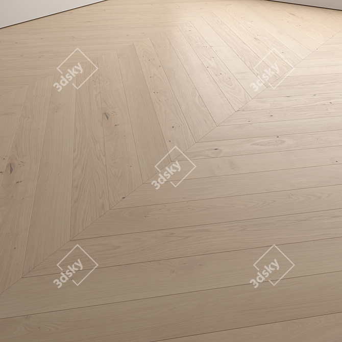 Premium Wood Flooring 3D Model 3D model image 3