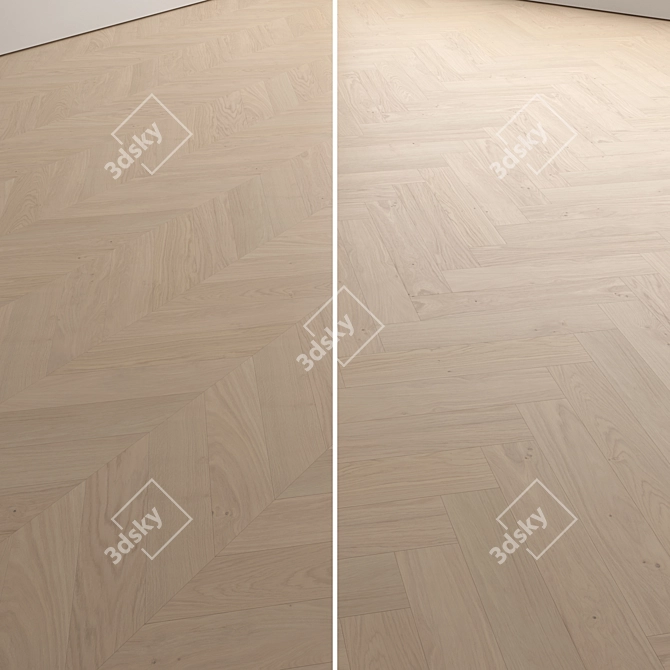 Premium Wood Flooring 3D Model 3D model image 4